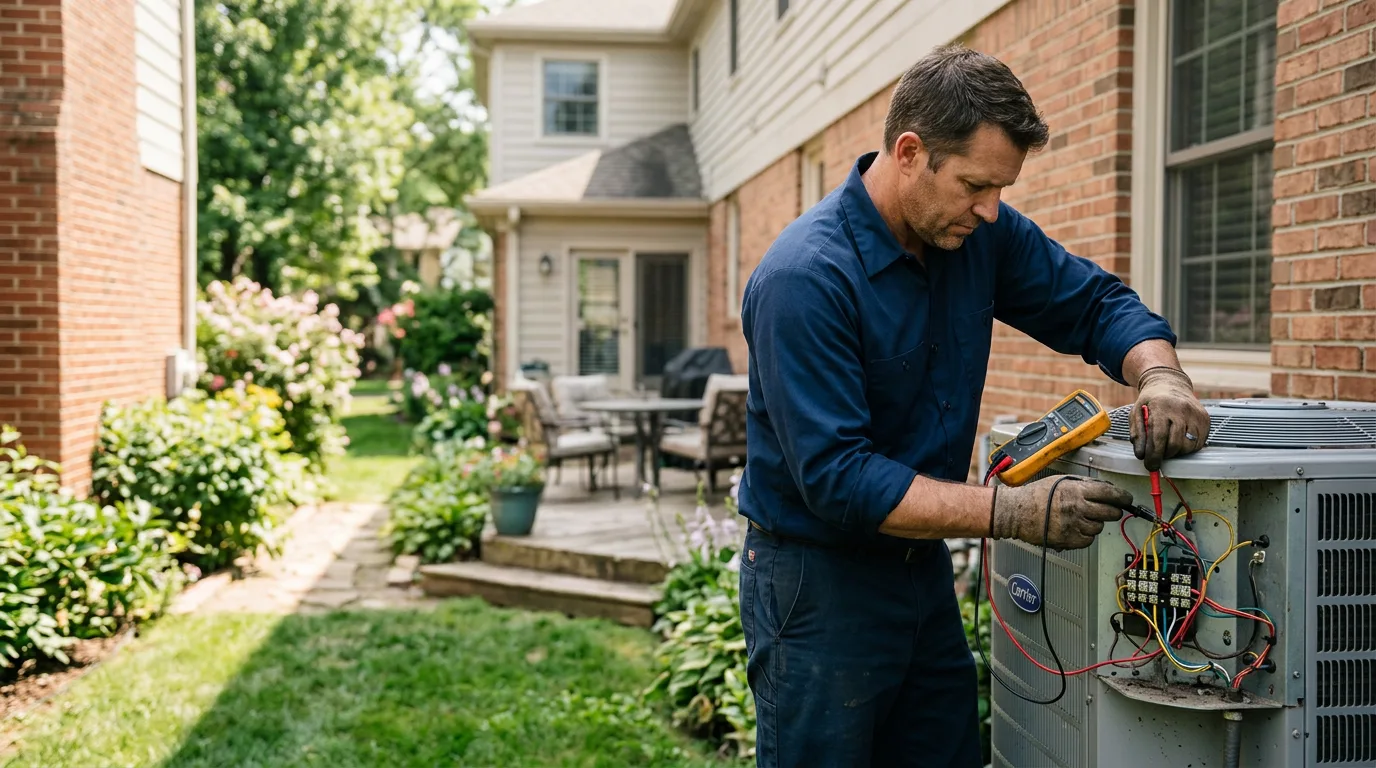 HVAC technician working near Caroga Lake, NY